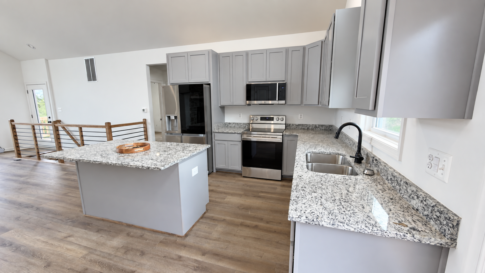 Grace Chalet kitchen with granite island
