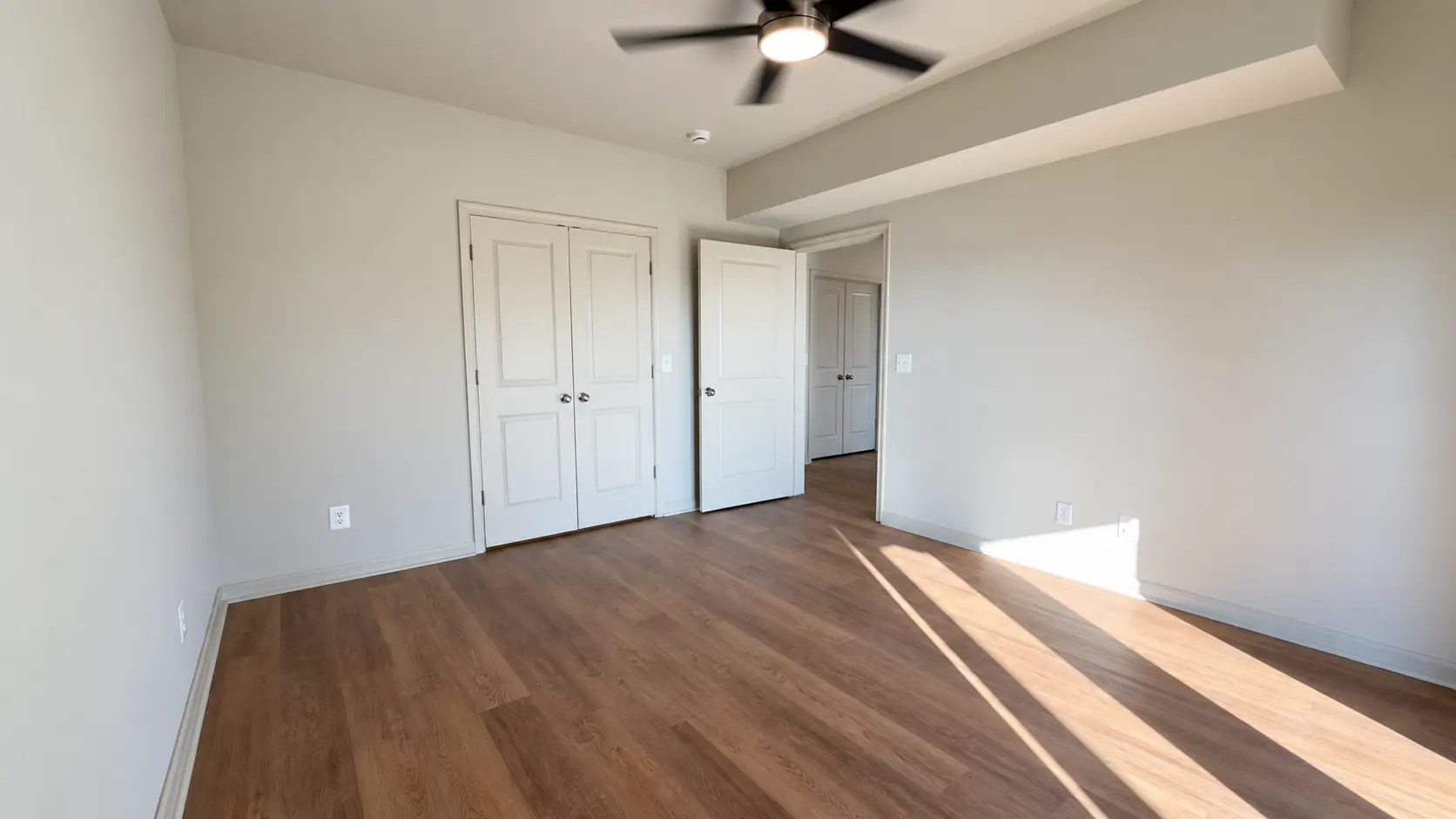 Grace Chalet sunlit bedroom with double closet