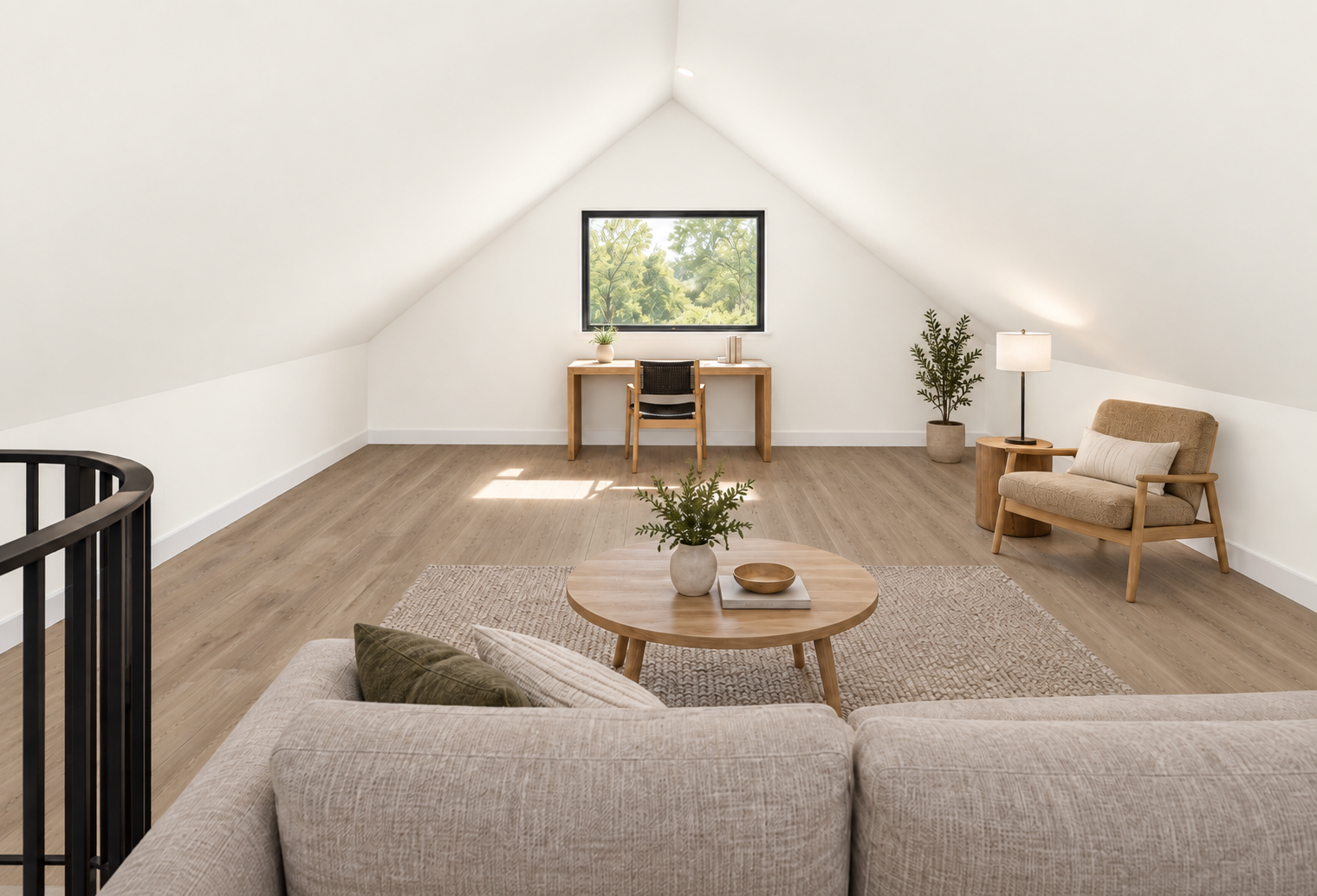 Nordic flexible loft lounge and office